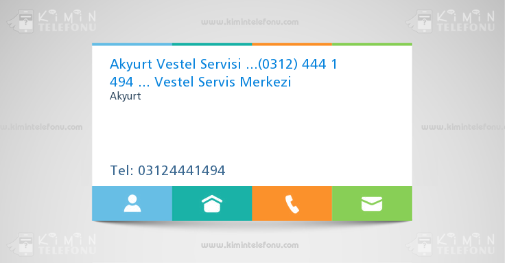 Akyurt Vestel Servisi ...(0312) 444 1 494 ... Vestel Servis Merkezi