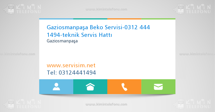 Gaziosmanpaşa Beko Servisi-0312 444 1494-teknik Servis Hattı