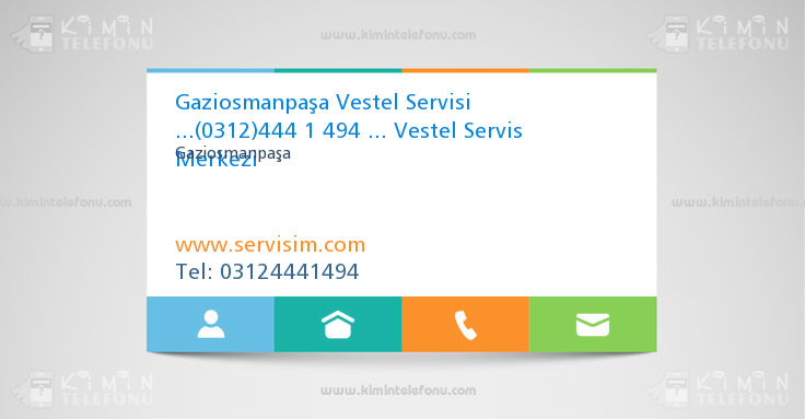 Gaziosmanpaşa Vestel Servisi ...(0312)444 1 494 ... Vestel Servis Merkezi