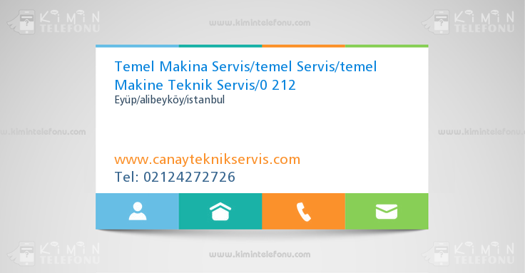 Temel Makina Servis/temel Servis/temel Makine Teknik Servis/0 212