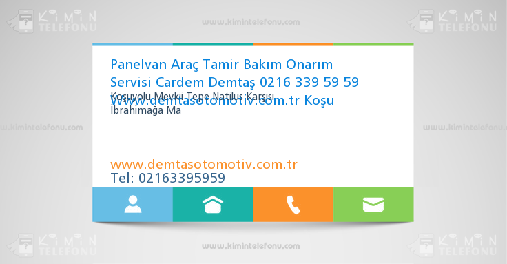 Panelvan Araç Tamir Bakım Onarım Servisi Cardem Demtaş 0216 339 59 59 Www.demtasotomotiv.com.tr Koşu