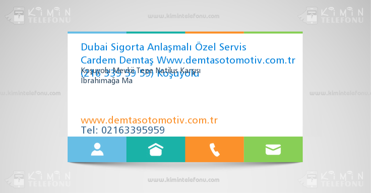 Dubai Sigorta Anlaşmalı Özel Servis Cardem Demtaş Www.demtasotomotiv.com.tr (216 339 59 59) Koşuyolu