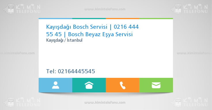 Kayışdağı Bosch Servisi | 0216 444 55 45 | Bosch Beyaz Eşya Servisi