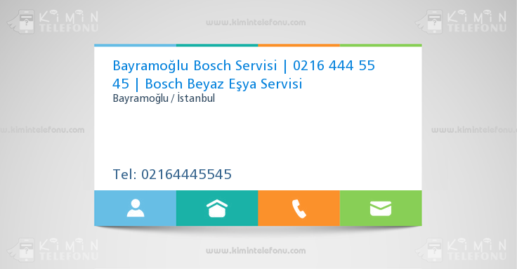 Bayramoğlu Bosch Servisi | 0216 444 55 45 | Bosch Beyaz Eşya Servisi