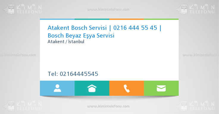 Atakent Bosch Servisi | 0216 444 55 45 | Bosch Beyaz Eşya Servisi