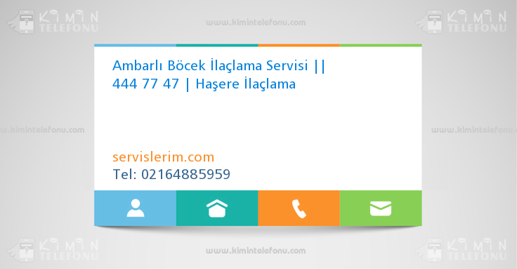 Ambarlı Böcek İlaçlama Servisi || 444 77 47 | Haşere İlaçlama