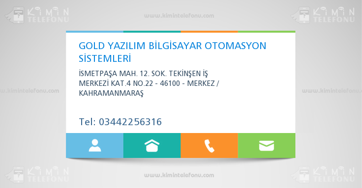 GOLD YAZILIM BİLGİSAYAR OTOMASYON SİSTEMLERİ