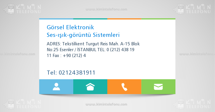 Görsel Elektronik Ses-ışık-görüntü Sistemleri