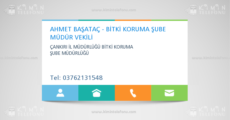 AHMET BAŞATAÇ - BİTKİ KORUMA ŞUBE MÜDÜR VEKİLİ