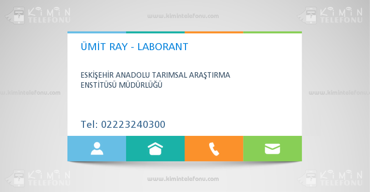 ÜMİT RAY - LABORANT