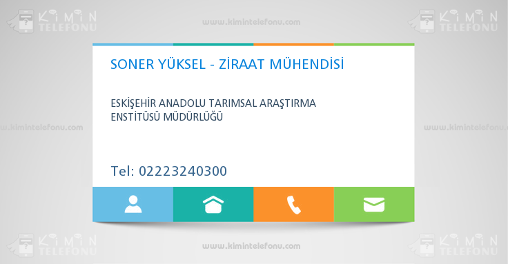 SONER YÜKSEL - ZİRAAT MÜHENDİSİ