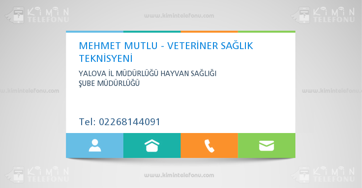 MEHMET MUTLU - VETERİNER SAĞLIK TEKNİSYENİ