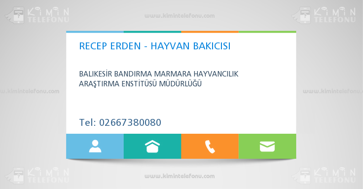 RECEP ERDEN - HAYVAN BAKICISI