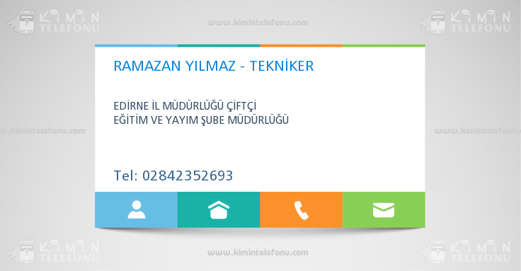 RAMAZAN YILMAZ - TEKNİKER