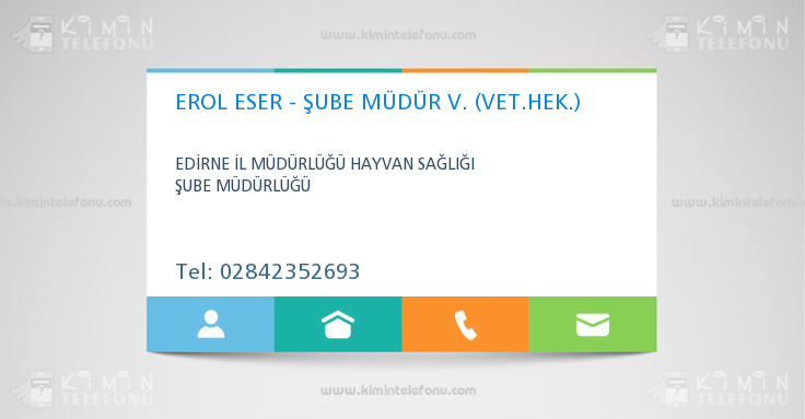 EROL ESER - ŞUBE MÜDÜR V. (VET.HEK.)