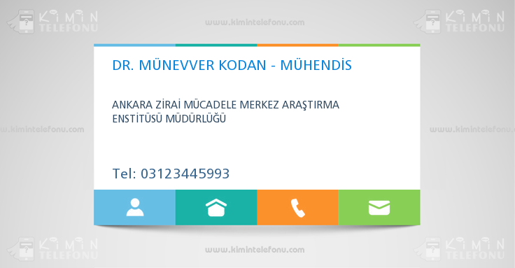 DR. MÜNEVVER KODAN - MÜHENDİS