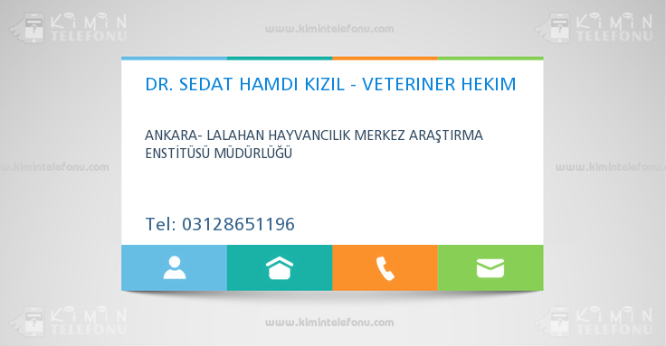 DR. SEDAT HAMDI KIZIL - VETERINER HEKIM