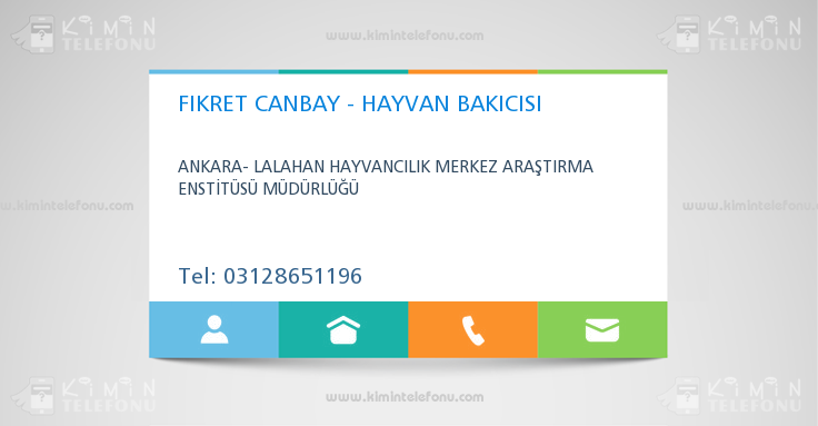 FIKRET CANBAY - HAYVAN BAKICISI