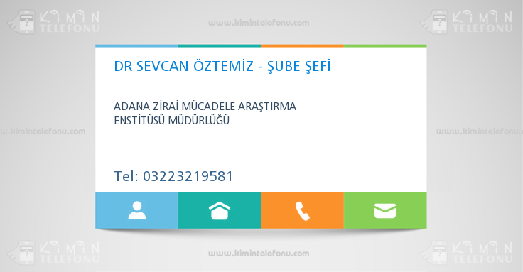 DR SEVCAN ÖZTEMİZ - ŞUBE ŞEFİ