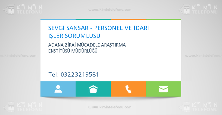 SEVGİ SANSAR - PERSONEL VE İDARİ İŞLER SORUMLUSU