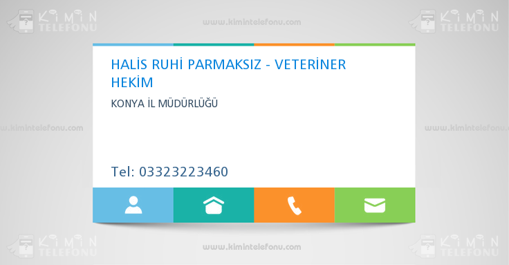 HALİS RUHİ PARMAKSIZ - VETERİNER HEKİM