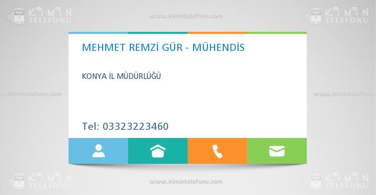 MEHMET REMZİ GÜR - MÜHENDİS