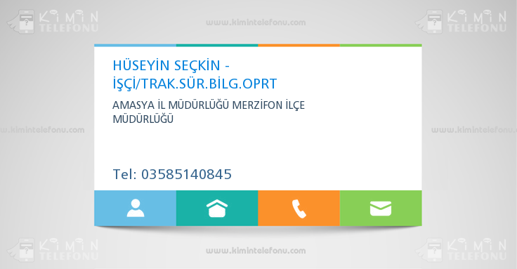 HÜSEYİN SEÇKİN - İŞÇİ/TRAK.SÜR.BİLG.OPRT