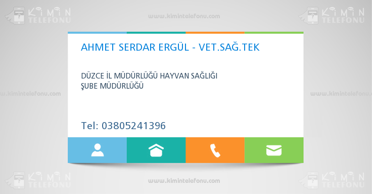 AHMET SERDAR ERGÜL - VET.SAĞ.TEK