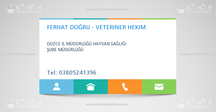 FERHAT DOĞRU - VETERINER HEKIM