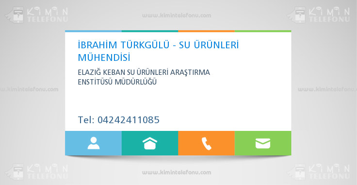 İBRAHİM TÜRKGÜLÜ - SU ÜRÜNLERİ MÜHENDİSİ