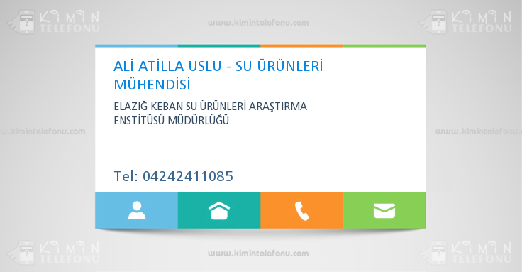 ALİ ATİLLA USLU - SU ÜRÜNLERİ MÜHENDİSİ