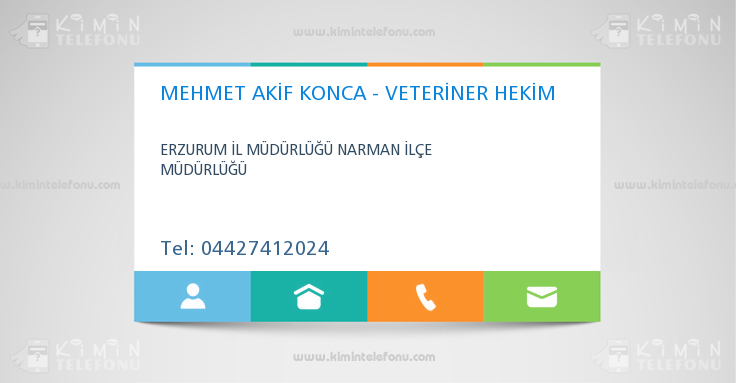 MEHMET AKİF KONCA - VETERİNER HEKİM