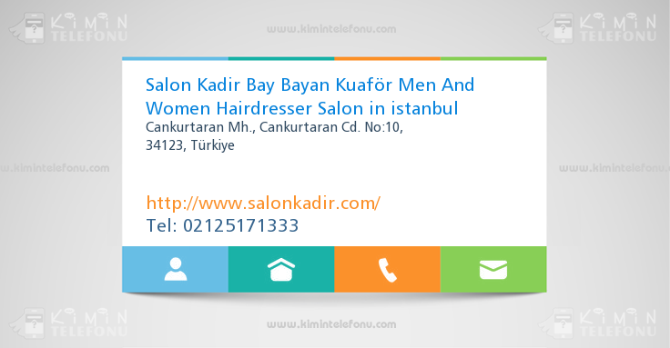 Salon Kadir Bay Bayan Kuaför Men And Women Hairdresser Salon in istanbul