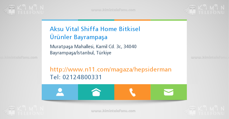 Aksu Vital Shiffa Home Bitkisel Ürünler Bayrampaşa