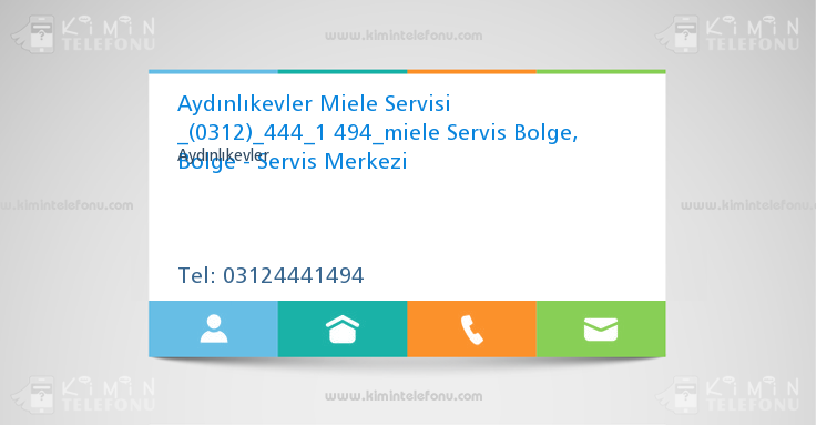 Aydınlıkevler Miele Servisi _(0312)_444_1 494_miele Servis Bolge, Bolge - Servis Merkezi